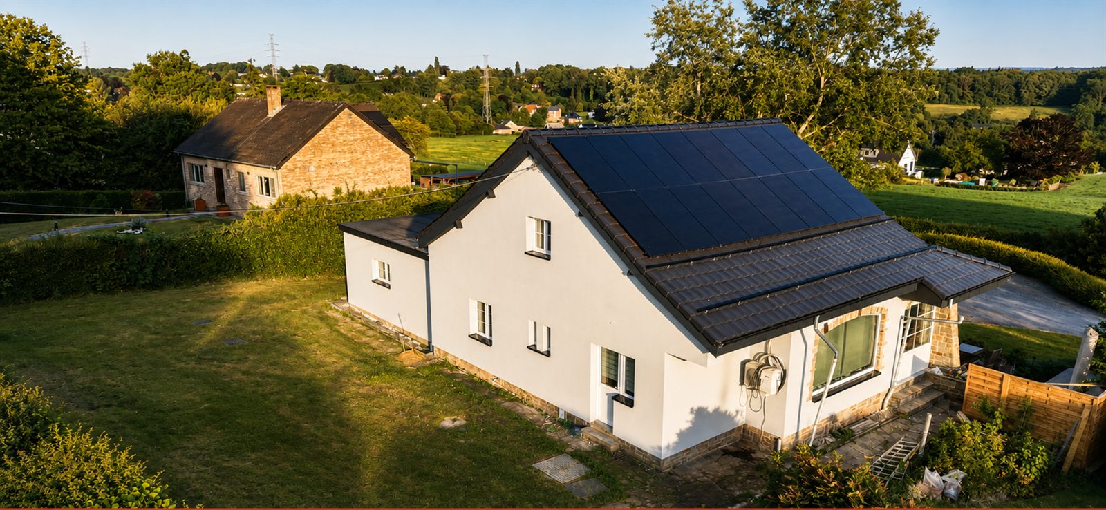 Vue aérienne du projet terminé