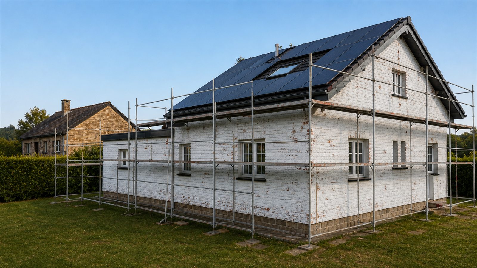 Avant rénovation de façade à Neupré