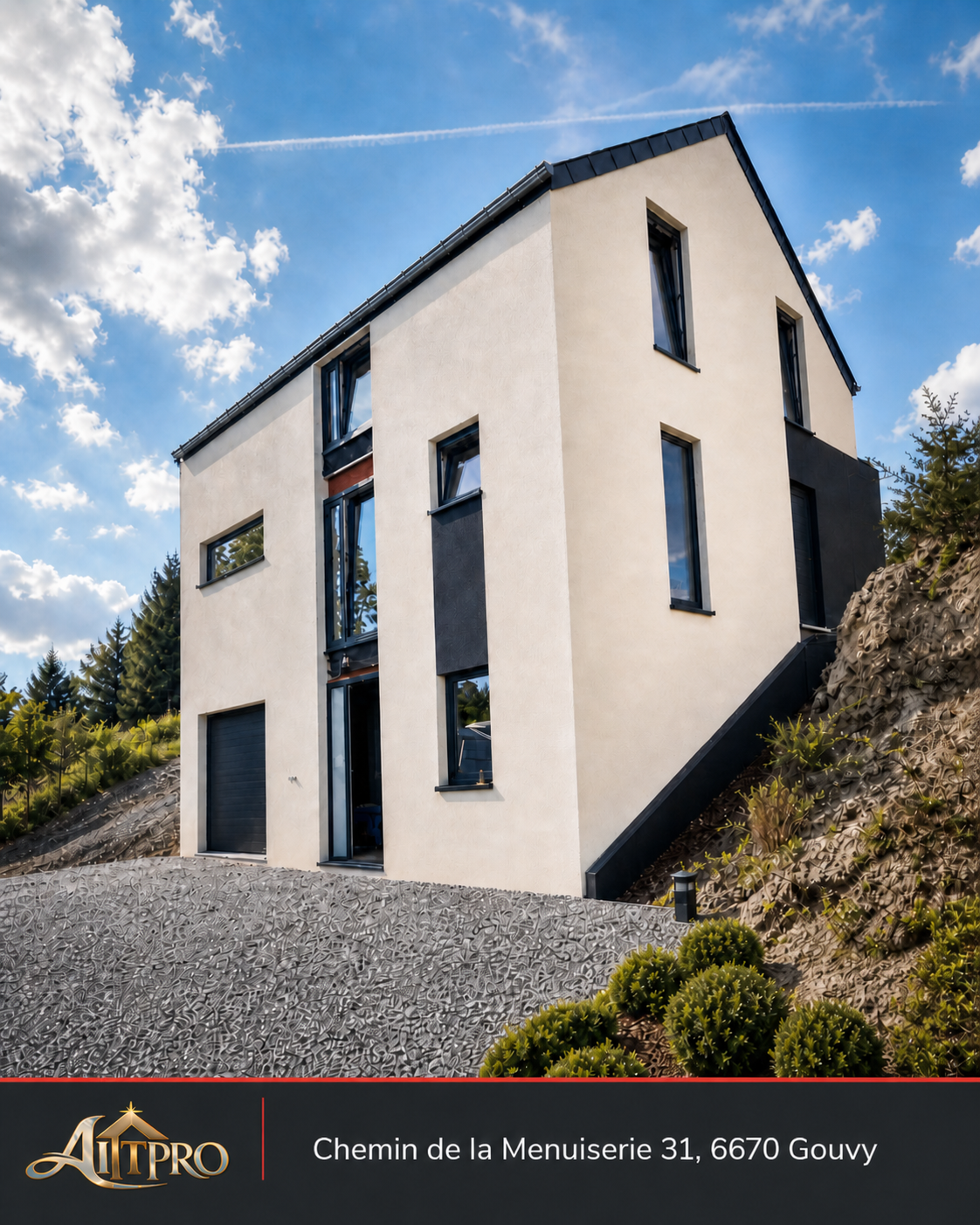 Projet de façade réalisé à Gouvy