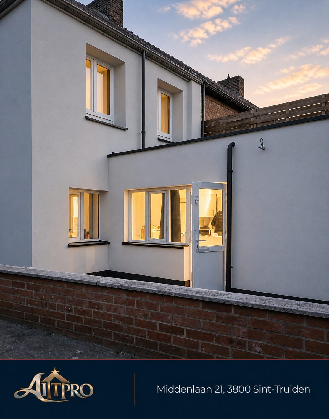 Projet de façade réalisé à Sint-Truiden