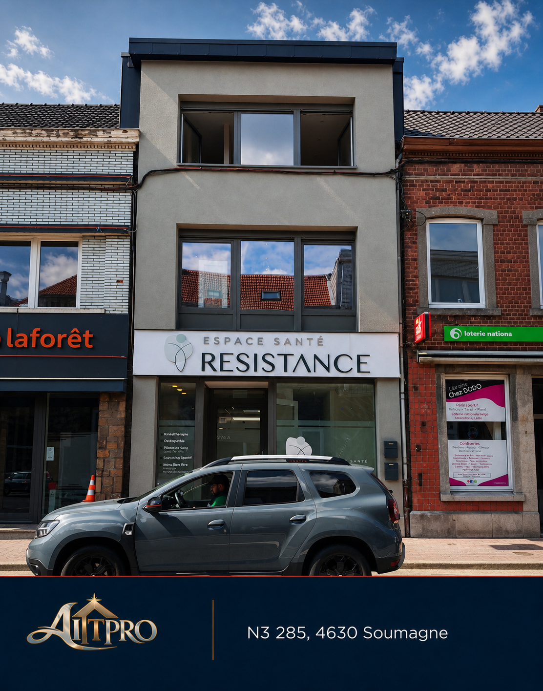 Projet de façade réalisé à Soumagne