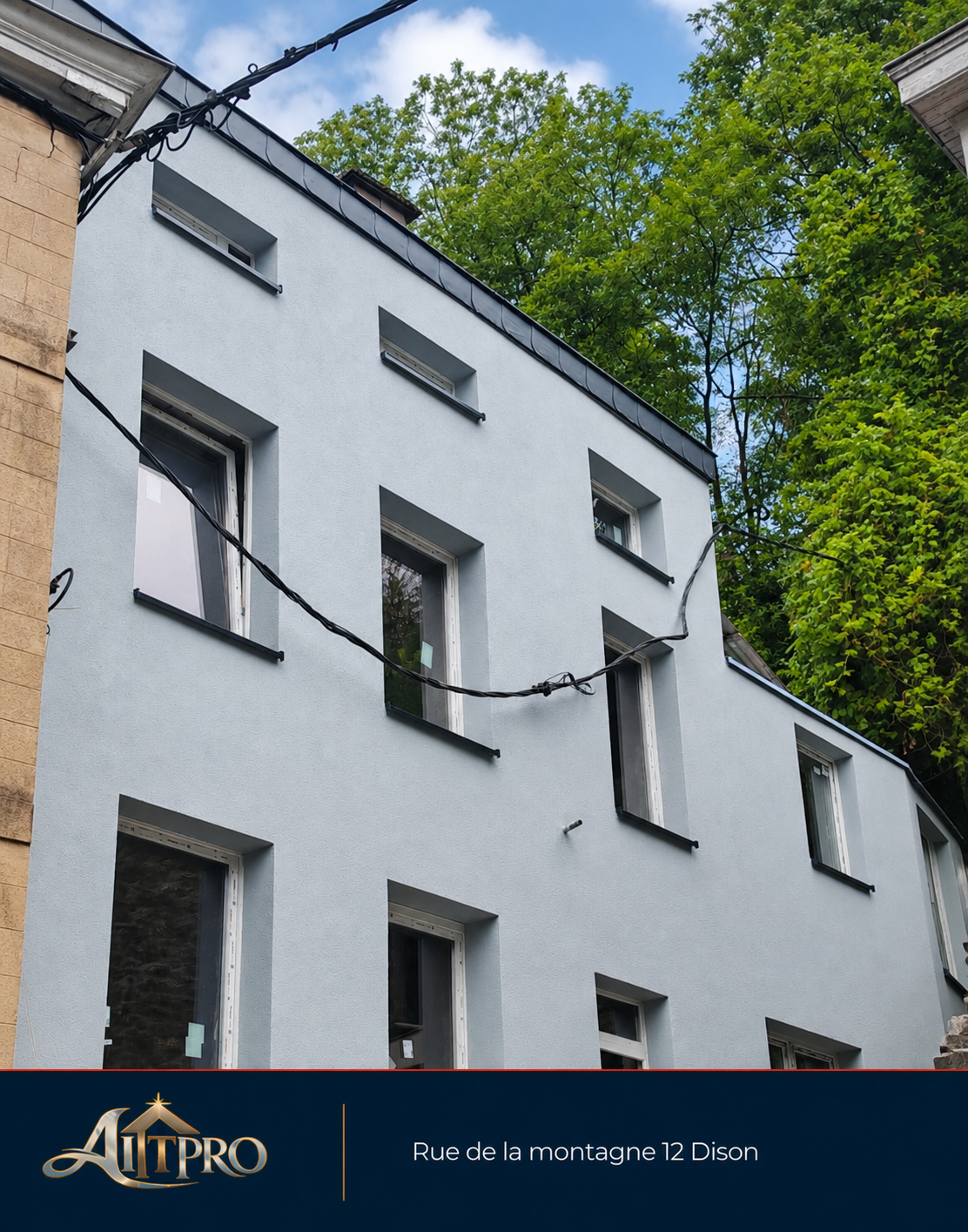 Projet de façade réalisé à Dison