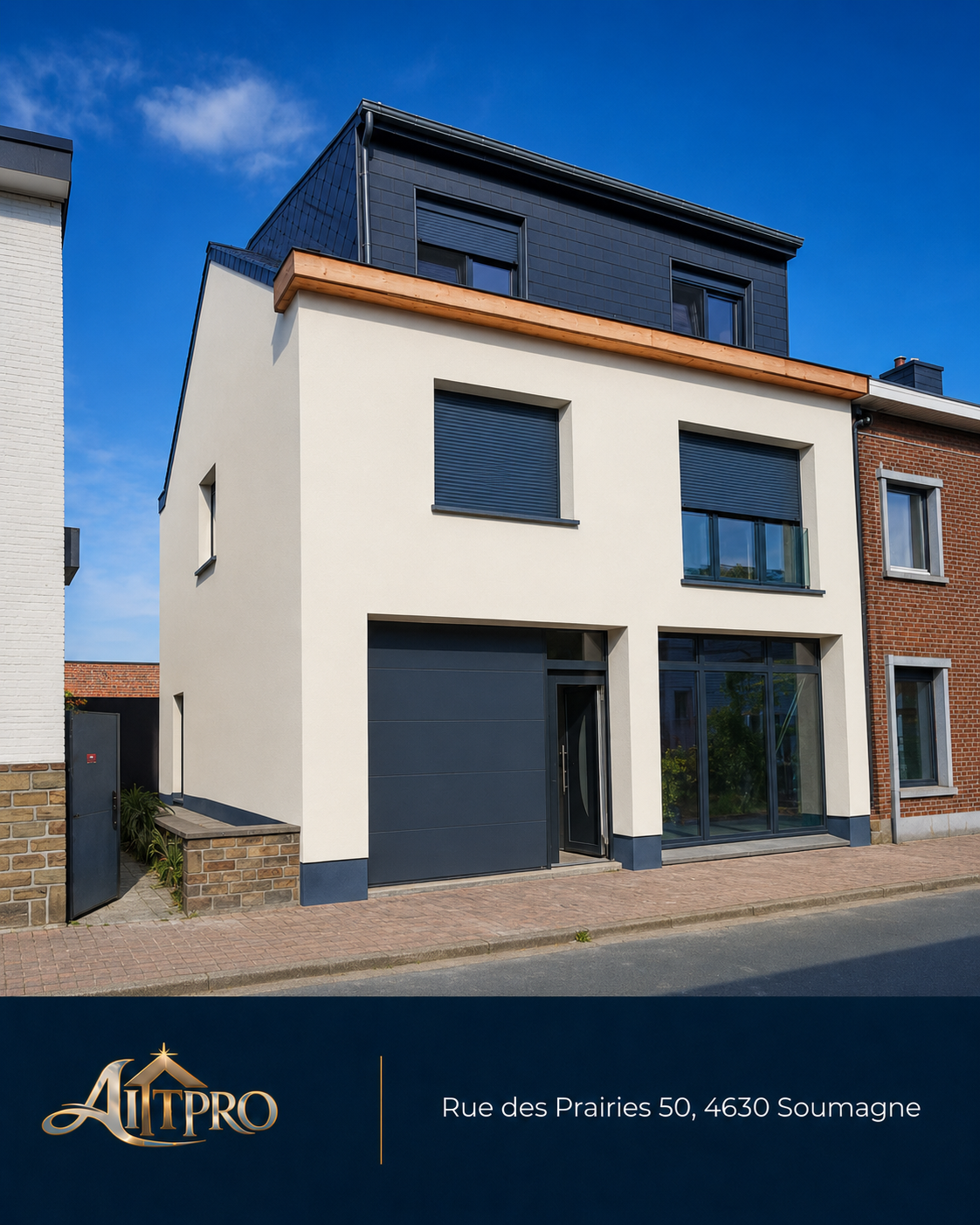 Façade modernisée à Soumagne