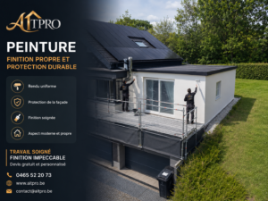 AITPRO - Peinture de façade avec échafaudage