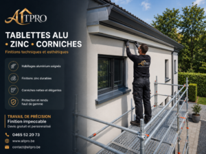 AITPRO - Tablettes aluminium, zinc et corniches